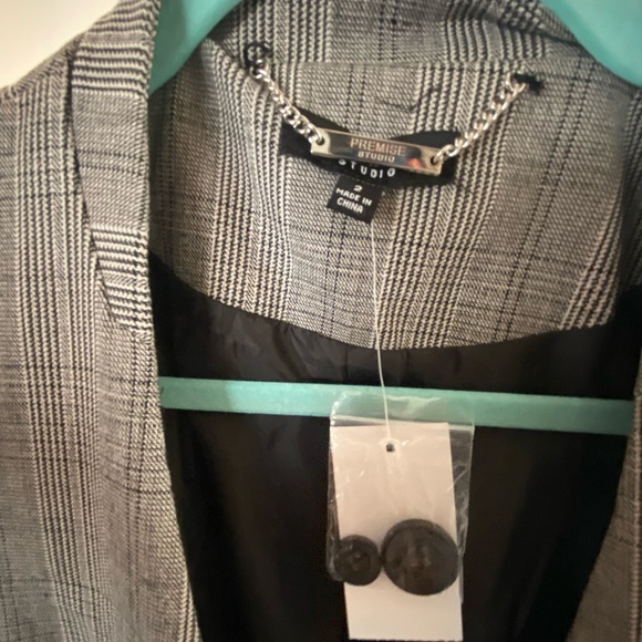 PREMISE STUDIO GLEN PLAID BLAZER - Picture 2 of 4